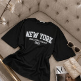 تیشرت باکسی زنانه طرح New York | استایل کژوال و ترندی